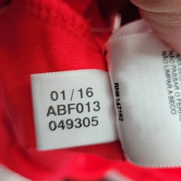 Adidas Cross Back Triangle bikini Top Neon Red & White 8 - Picture 13 of 15